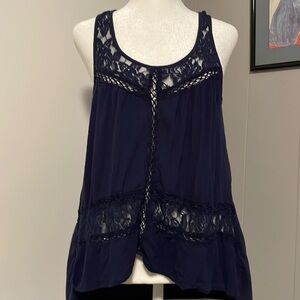 DEMEANOR NAVY BLUE TOP